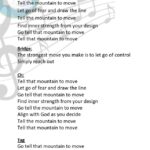 Tell the Mountain to Move lyric2
