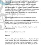 Worthy is the Lamb Song Devotional Page 2