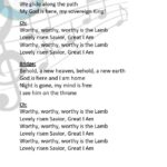 Worthy is the Lamb lyric2